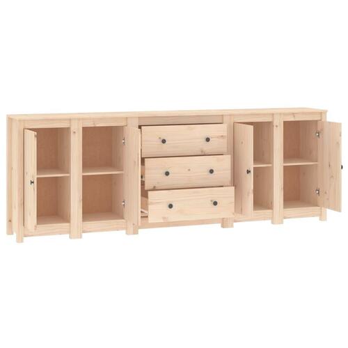 Skænk 230x35x80 cm massivt fyrretræ