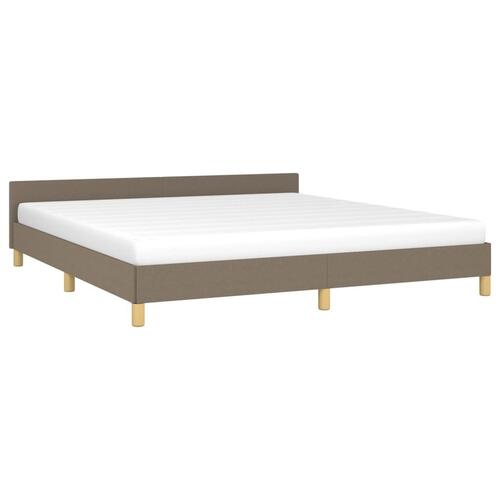 Sengeramme uden madras 180x200 cm stof gråbrun