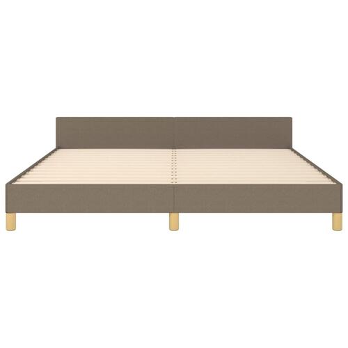 Sengeramme uden madras 180x200 cm stof gråbrun