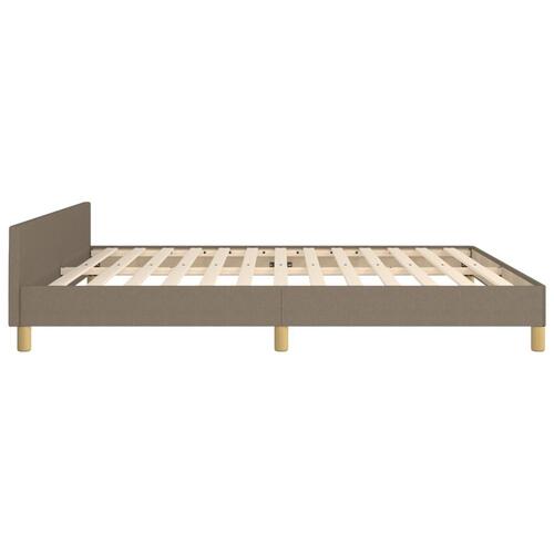 Sengeramme uden madras 180x200 cm stof gråbrun
