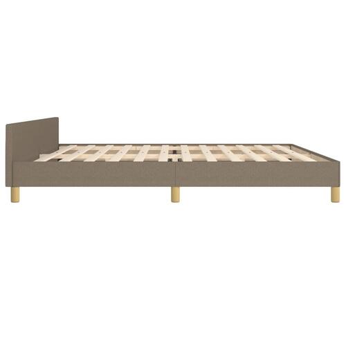 Sengeramme uden madras 200x200 cm stof gråbrun