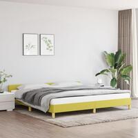 Sengeramme uden madras Grøn 200x200 cm Stof