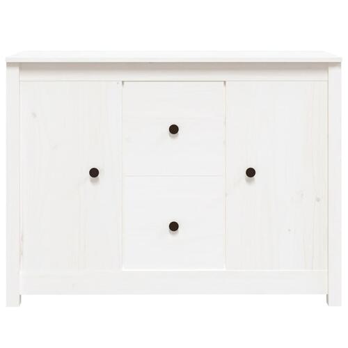 Skænk 100x35x74 cm massivt fyrretræ hvid