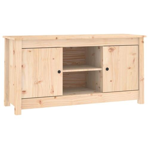 Tv-bord 103x36,5x52 cm massivt fyrretræ