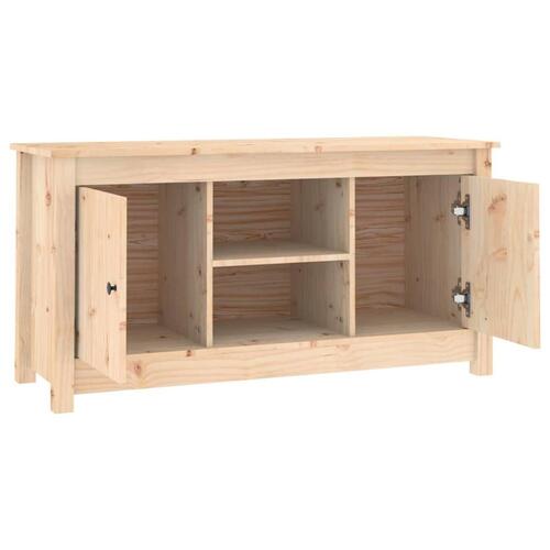Tv-bord 103x36,5x52 cm massivt fyrretræ
