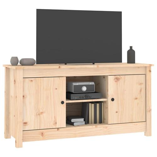Tv-bord 103x36,5x52 cm massivt fyrretræ