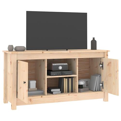 Tv-bord 103x36,5x52 cm massivt fyrretræ