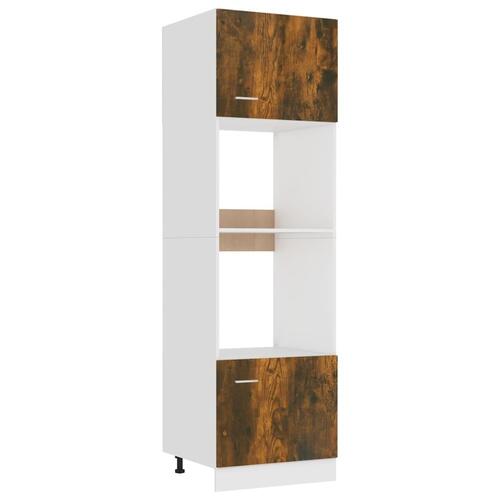 Køkkenskab 60x57x207 cm konstrueret træ røget egetræsfarve