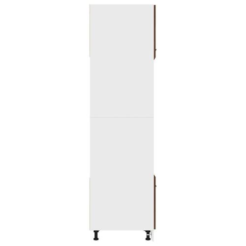 Køkkenskab 60x57x207 cm konstrueret træ brunt egetræ