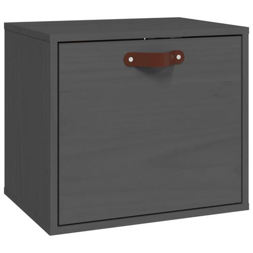 Vægskab 40x30x35 cm massivt fyrretræ grå