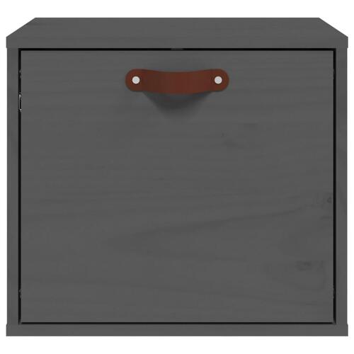 Vægskab 40x30x35 cm massivt fyrretræ grå
