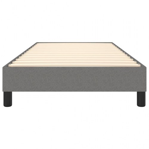 Boxspring sengeramme i stof - mørkegrå 90 × 190 cm