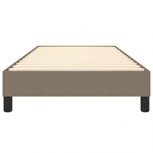 Boxspring sengeramme 90x200 cm - stof, gråbrun