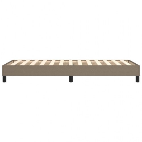 Boxspring sengeramme 90x200 cm - stof, gråbrun