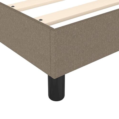 Sengeramme 100x200 cm stof gråbrun