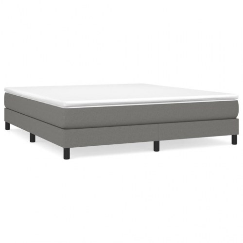 Boxspring sengeramme 160x200 cm i stof - mørkegrå