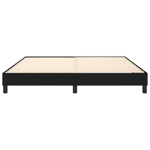 Sengeramme 160x200 cm stof sort