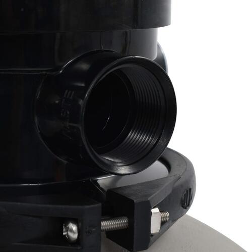 Sandfilter til pool multiventil med 4 indstillinger grå 350 mm
