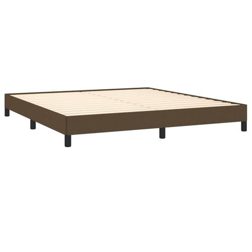 Sengeramme uden madras 160x200 cm stof mørkebrun