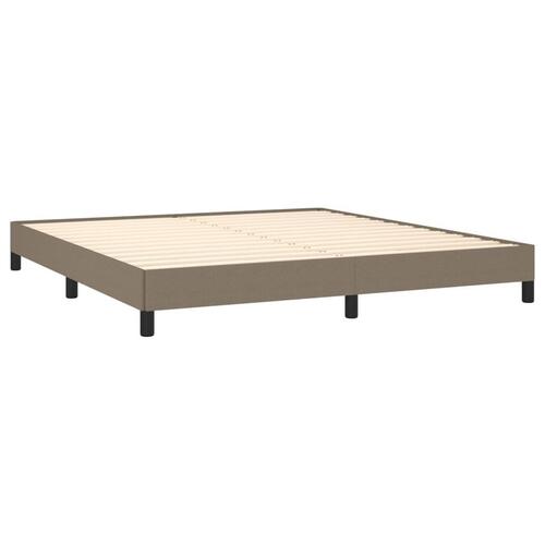 Sengeramme uden madras 160x200 cm stof gråbrun