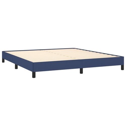 Sengeramme uden madras 160x200 cm stof blå