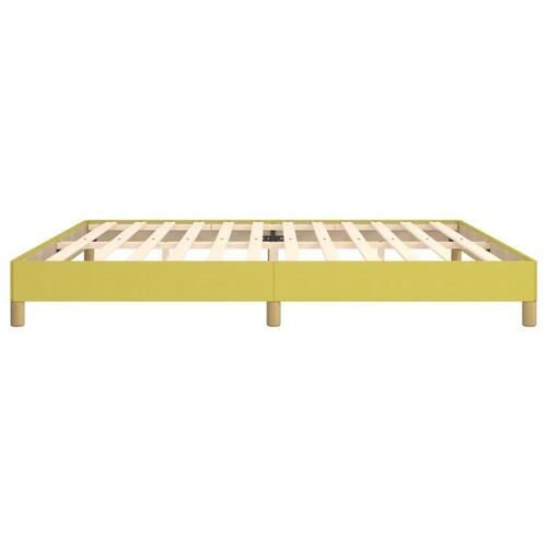 Sengeramme uden madras Grøn 200x200 cm Stof