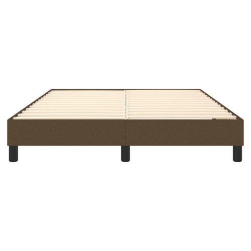 Boxspring sengeramme 140×190 cm i stof - mørkebrun