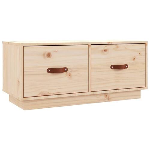 Tv-bord 80x34x35 cm massivt fyrretræ