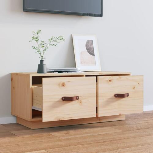 Tv-bord 80x34x35 cm massivt fyrretræ