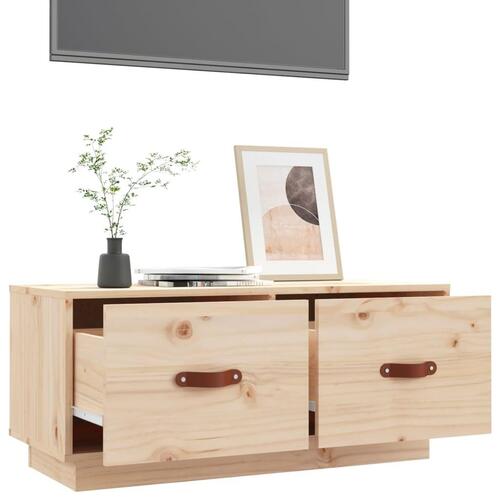 Tv-bord 80x34x35 cm massivt fyrretræ