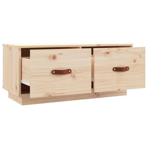 Tv-bord 80x34x35 cm massivt fyrretræ