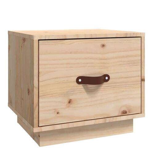 Sengebord 40x34x35 cm massivt fyrretræ