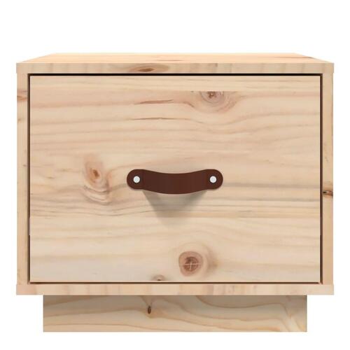 Sengebord 40x34x35 cm massivt fyrretræ
