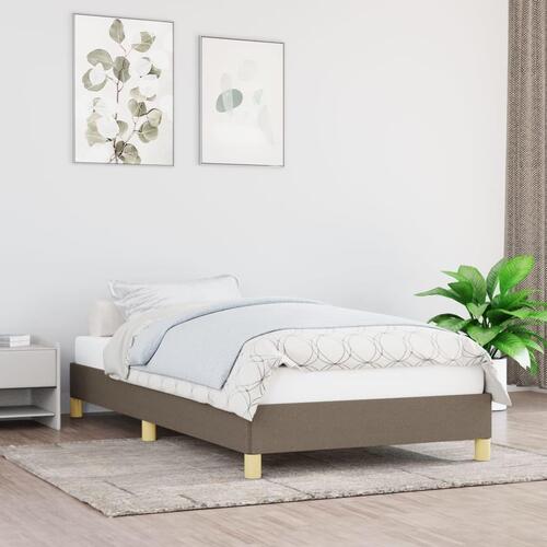 Sengeramme uden madras Taupe 100x200 cm Stof