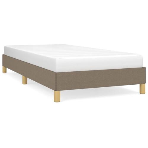 Sengeramme uden madras Taupe 100x200 cm Stof