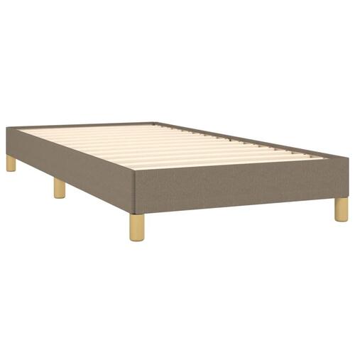 Sengeramme uden madras Taupe 100x200 cm Stof
