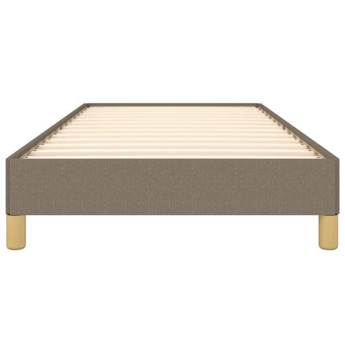 Sengeramme uden madras Taupe 100x200 cm Stof