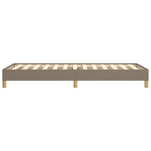 Sengeramme uden madras Taupe 100x200 cm Stof