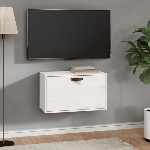 Vægskab 60x30x35 cm massivt fyrretræ hvid