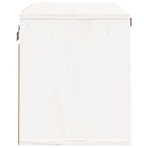 Vægskab 60x30x35 cm massivt fyrretræ hvid