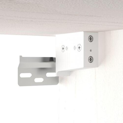 Vægskab 60x30x35 cm massivt fyrretræ hvid