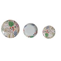 Spisestel Multifarvet Porcelæn Cvetlice Urban 27 x 27 x 3 cm 18 Dele (18 stk)