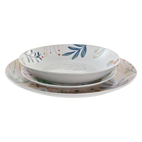 Spisestel Multifarvet Porcelæn Cvetlice Urban 27 x 27 x 3 cm 18 Dele (18 stk)