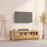 Tv-bord 110x30x35 cm massivt teaktræ