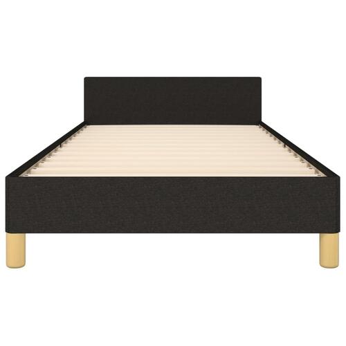 Sengeramme uden madras 90x200 cm stof sort