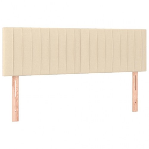 Sengegavl i stof 144 x 5 x 78/88 cm - cremefarvet