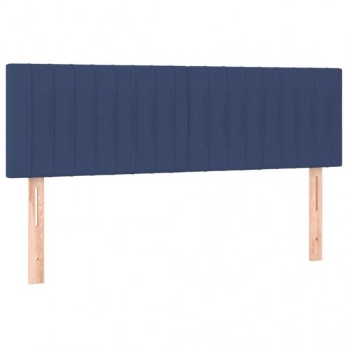 Sengegavl 144 x 5 x 78/88 cm stof - blå
