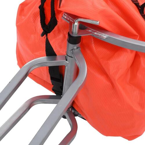 Cykelbagagetrailer med taske orange og sort