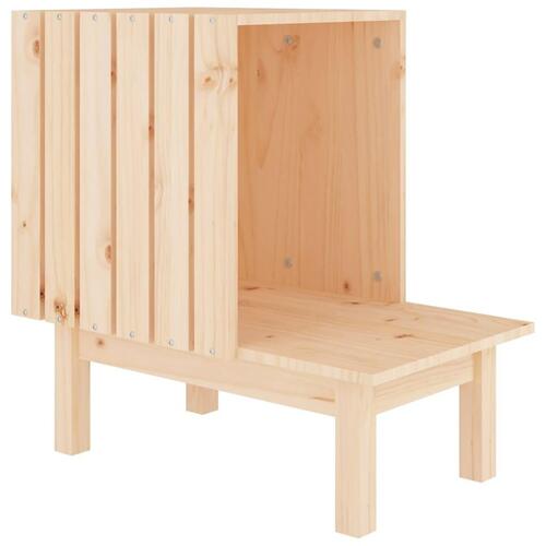 Kattehus 60x36x60 cm massivt fyrretræ