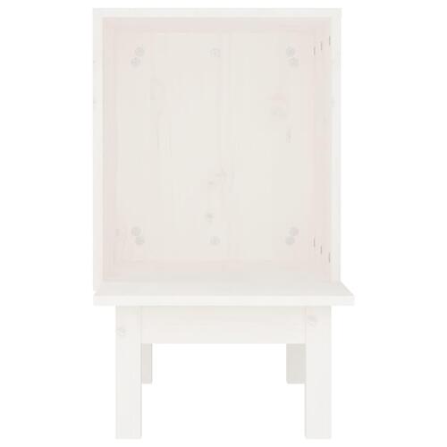 Kattehus 60x36x60 cm massivt fyrretræ hvid